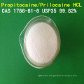 USP High Purity Propitocaine Hydrochloride/ Prilocaine Hydrochloride/Prilocaine HCl CAS 1786-81-8 Local Anesthetic API